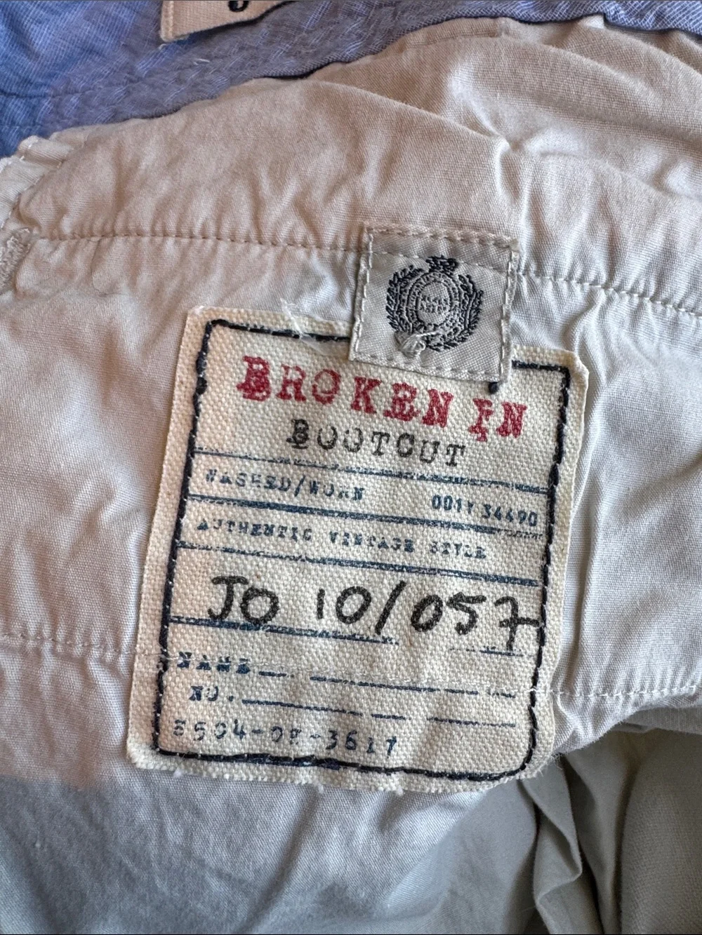 J. Crew Men’s Cream linen/cotton Pants
